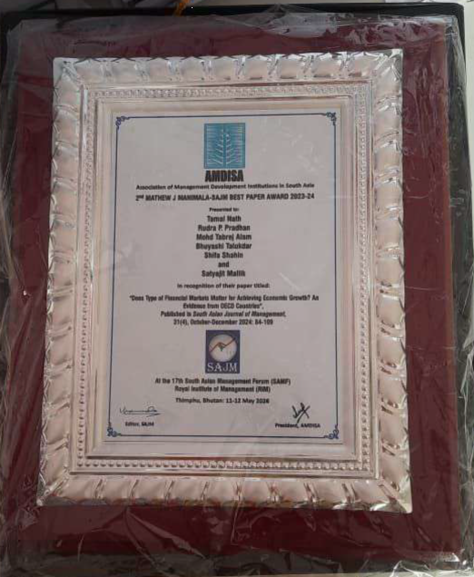 3rd Award Citation Plaque